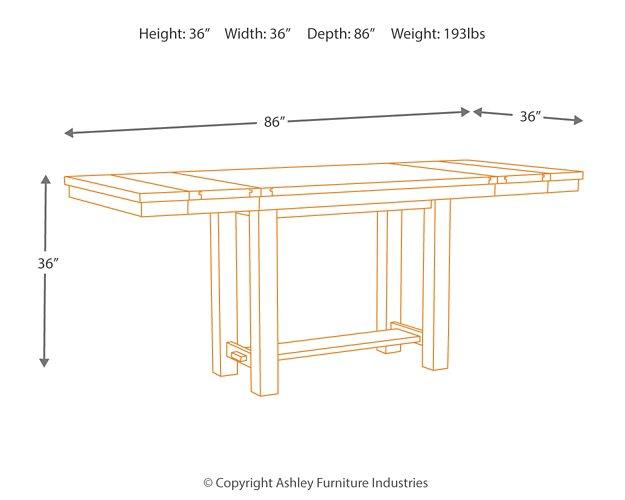 Moriville Counter Height Dining Set - Carl's Furniture (Garden City, KS)