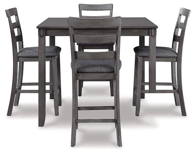 Bridson Counter Height Dining Table and Bar Stools (Set of 5) - Carl's Furniture (Garden City, KS)
