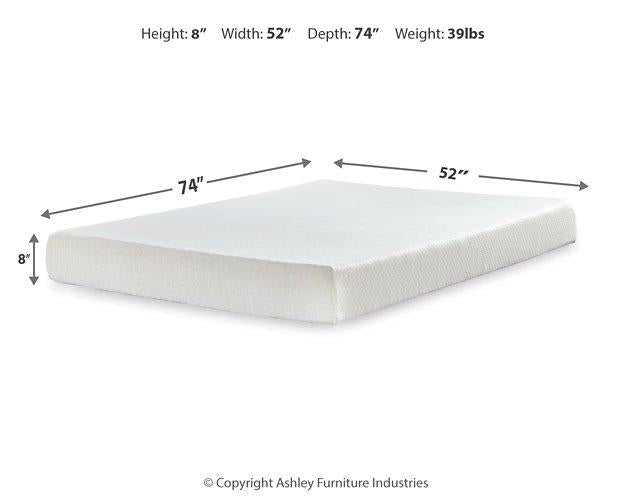 Chime 8 Inch Memory Foam Mattress in a Box - Carl's Furniture (Garden City, KS)