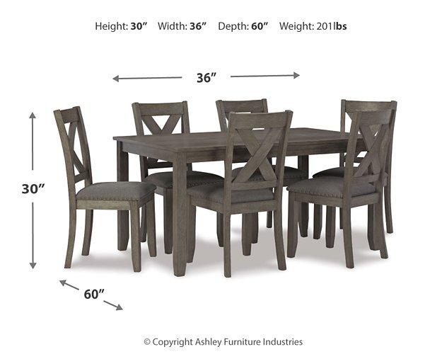 Caitbrook Dining Table and Chairs (Set of 7) - Carl's Furniture (Garden City, KS)