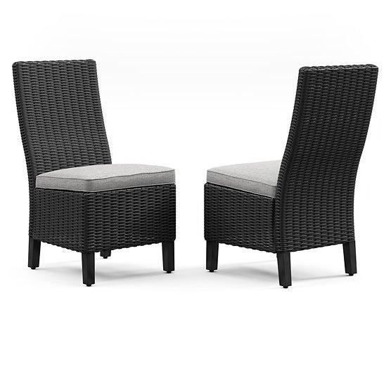 Beachcroft Outdoor Side Chair with Cushion (Set of 2) - Carl's Furniture (Garden City, KS)