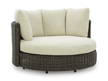 Kimora Outdoor Swivel Lounge Chair with Cushion - Carl's Furniture (Garden City, KS)