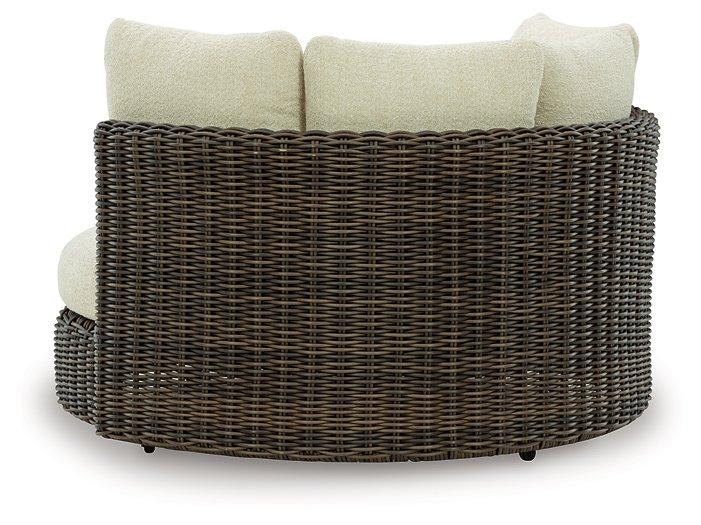 Kimora Outdoor Swivel Lounge Chair with Cushion - Carl's Furniture (Garden City, KS)