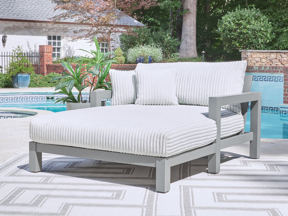 Hurley Park Outdoor Chaise Lounge with Cushion - Carl's Furniture (Garden City, KS)