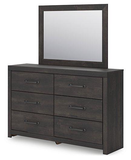 Hollivern Dresser and Mirror - Carl's Furniture (Garden City, KS)
