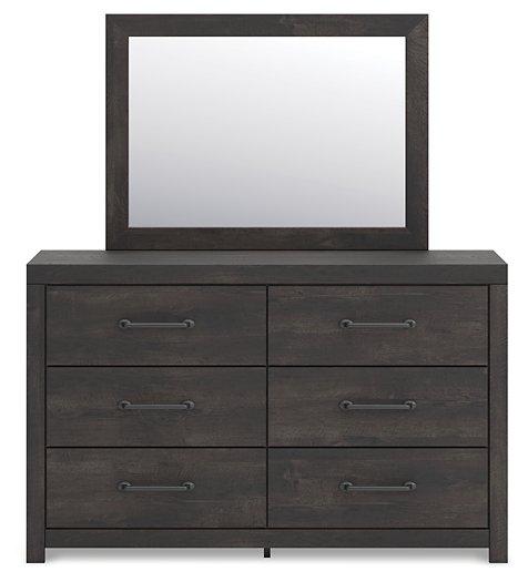 Hollivern Dresser and Mirror - Carl's Furniture (Garden City, KS)