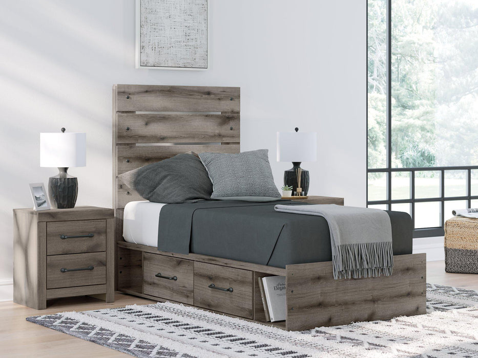 Graystorm Bed with Storage - Carl's Furniture (Garden City, KS)