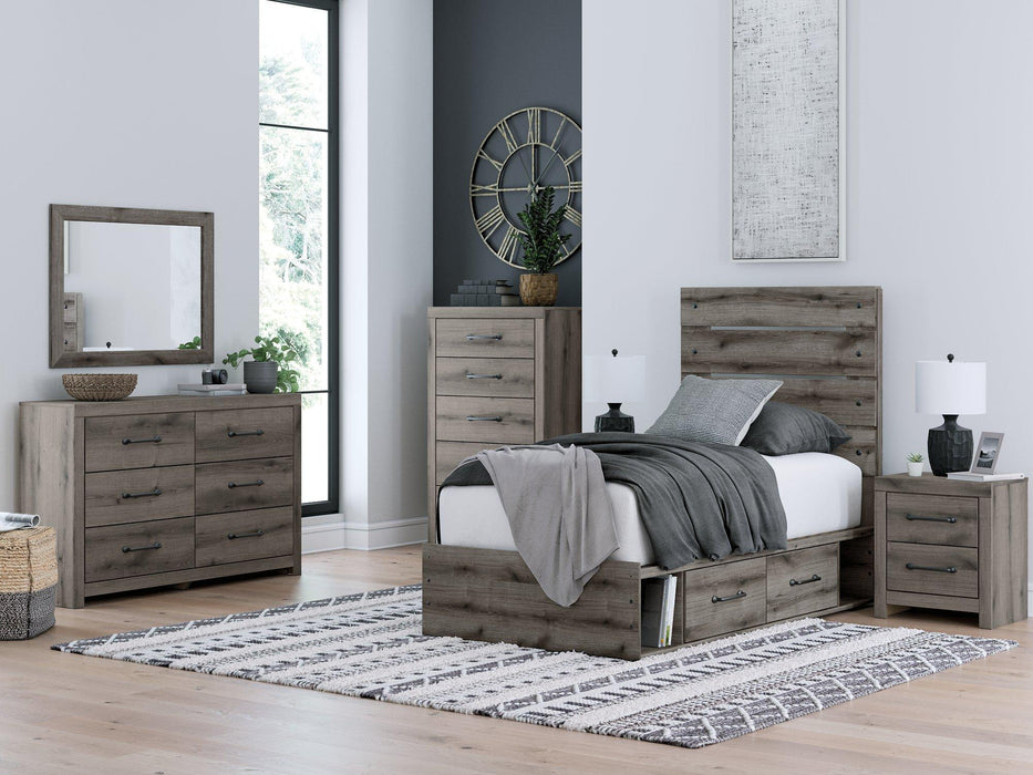 Graystorm Bed with Storage - Carl's Furniture (Garden City, KS)