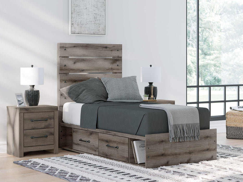 Graystorm Bed with Storage - Carl's Furniture (Garden City, KS)