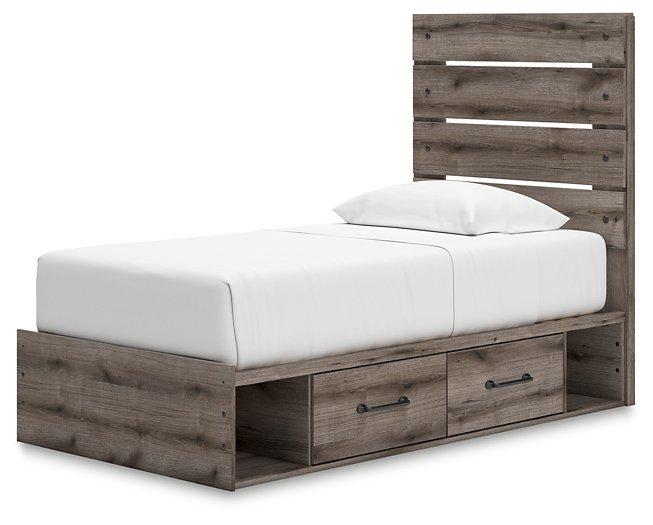 Graystorm Bed with Storage - Carl's Furniture (Garden City, KS)