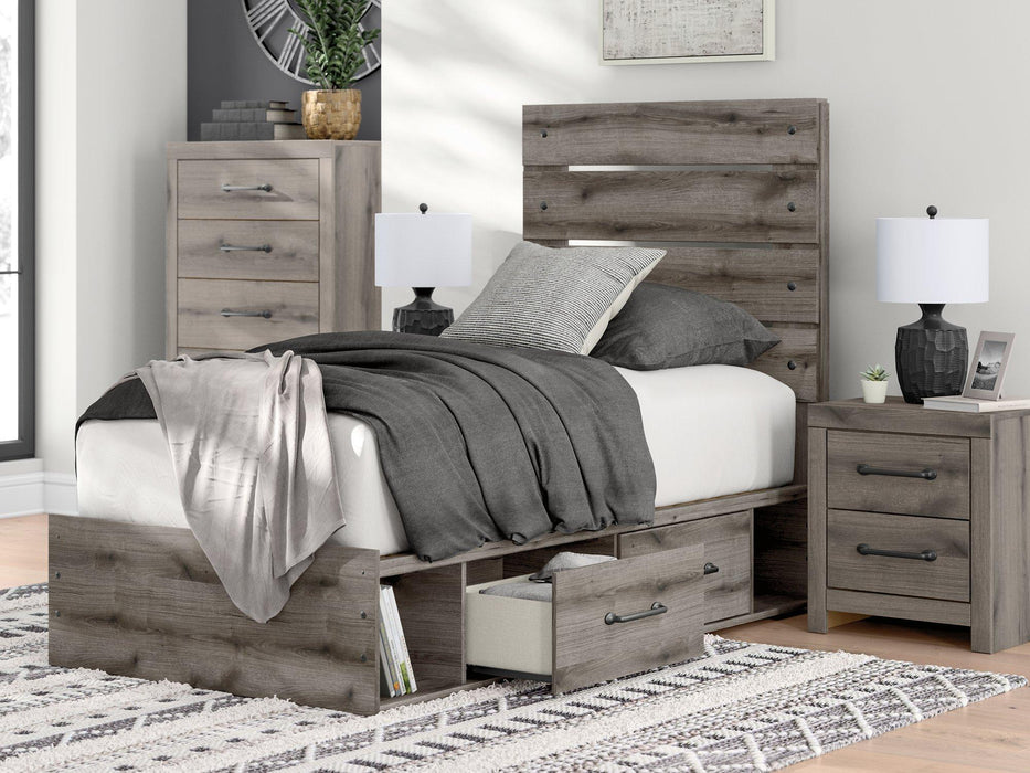 Graystorm Bed with Storage - Carl's Furniture (Garden City, KS)
