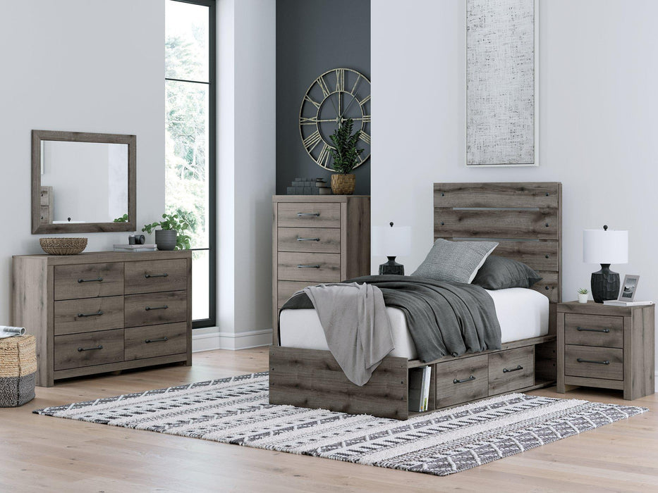 Graystorm Bed with Storage - Carl's Furniture (Garden City, KS)
