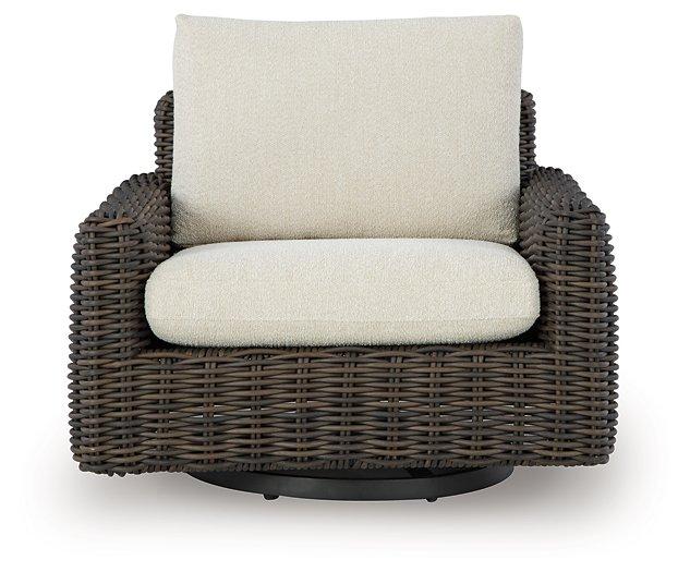 Kimora Outdoor Swivel Lounge Chair - Carl's Furniture (Garden City, KS)