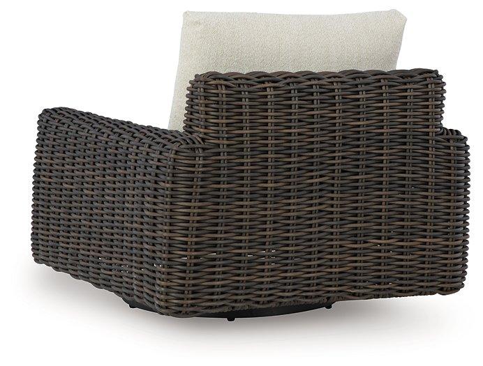 Kimora Outdoor Swivel Lounge Chair - Carl's Furniture (Garden City, KS)
