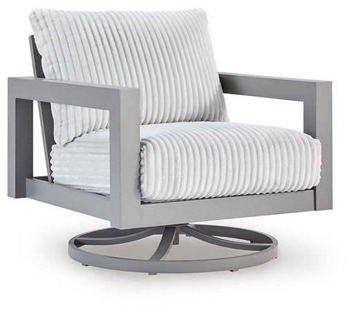 Hurley Park Outdoor Swivel Chair with Cushion - Carl's Furniture (Garden City, KS)