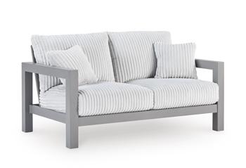 Hurley Park Outdoor Loveseat with Cushion - Carl's Furniture (Garden City, KS)