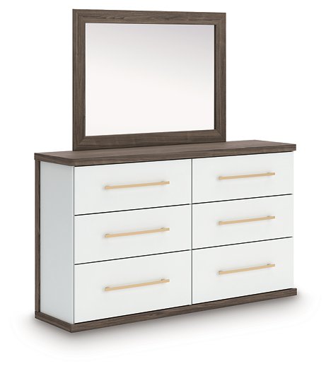 Kendanport Dresser and Mirror - Carl's Furniture (Garden City, KS)