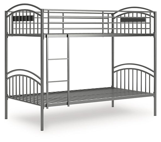 Lanceburg Bunk Bed with Ladder - Carl's Furniture (Garden City, KS)