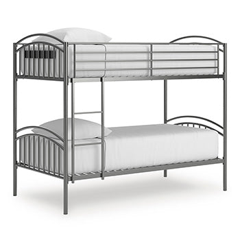 Lanceburg Bunk Bed with Ladder - Carl's Furniture (Garden City, KS)