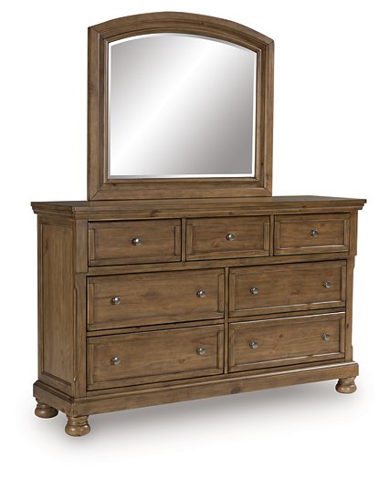 Feddinger Dresser and Mirror - Carl's Furniture (Garden City, KS)