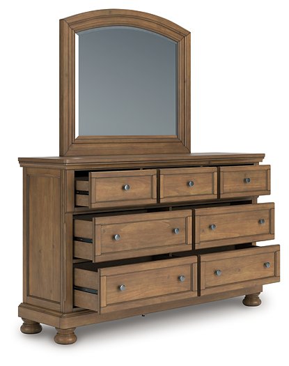 Feddinger Dresser and Mirror - Carl's Furniture (Garden City, KS)