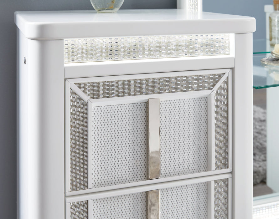 Chalanna Vanity with Mirror - Carl's Furniture (Garden City, KS)