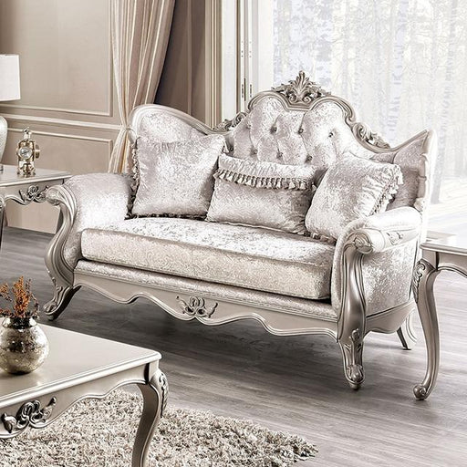 Acapulco White & Espresso Loveseat - Carl's Furniture (Garden City, KS)