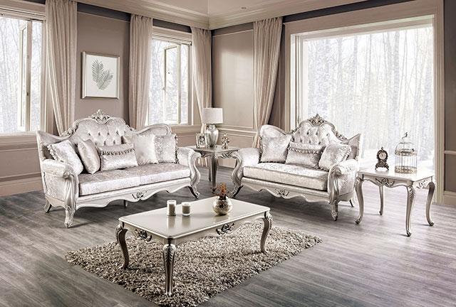Acapulco White & Espresso Sofa - Carl's Furniture (Garden City, KS)