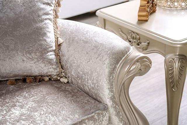 Acapulco White & Espresso Sofa - Carl's Furniture (Garden City, KS)