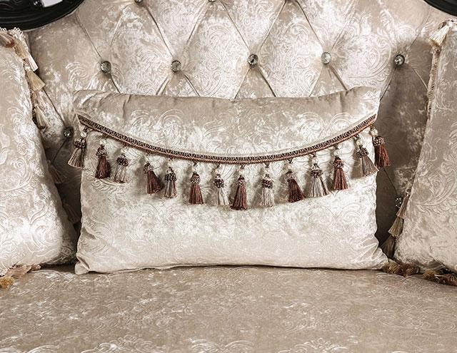 Acapulco White & Espresso Loveseat - Carl's Furniture (Garden City, KS)