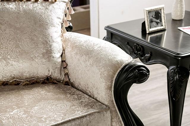 Acapulco White & Espresso Loveseat - Carl's Furniture (Garden City, KS)