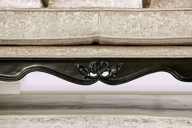 Acapulco White & Espresso Sofa - Carl's Furniture (Garden City, KS)