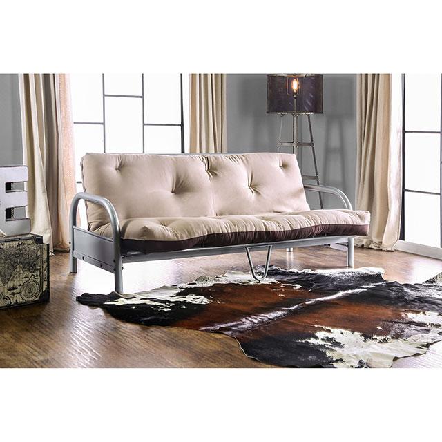 Aksel Black/Red Futon Mattress, Black, Red & Gray - Carl's Furniture (Garden City, KS)