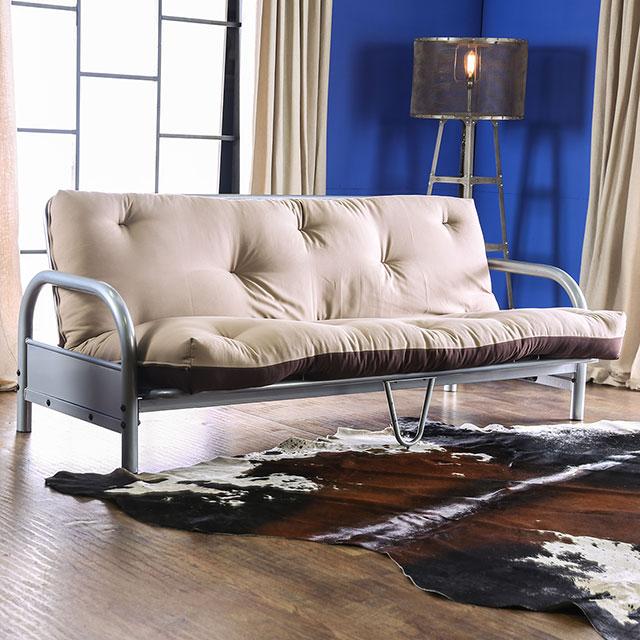 Aksel Black/Red Futon Mattress, Black, Red & Gray - Carl's Furniture (Garden City, KS)