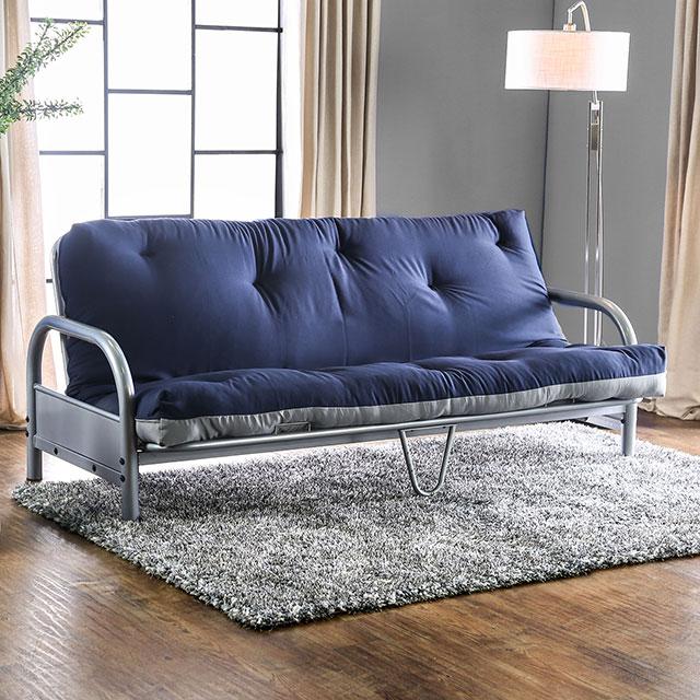 Aksel Black/Red Futon Mattress, Black, Red & Gray - Carl's Furniture (Garden City, KS)