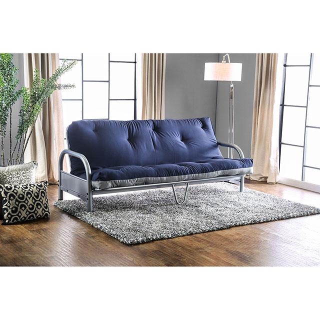 Aksel Black/Red Futon Mattress, Black, Red & Gray - Carl's Furniture (Garden City, KS)