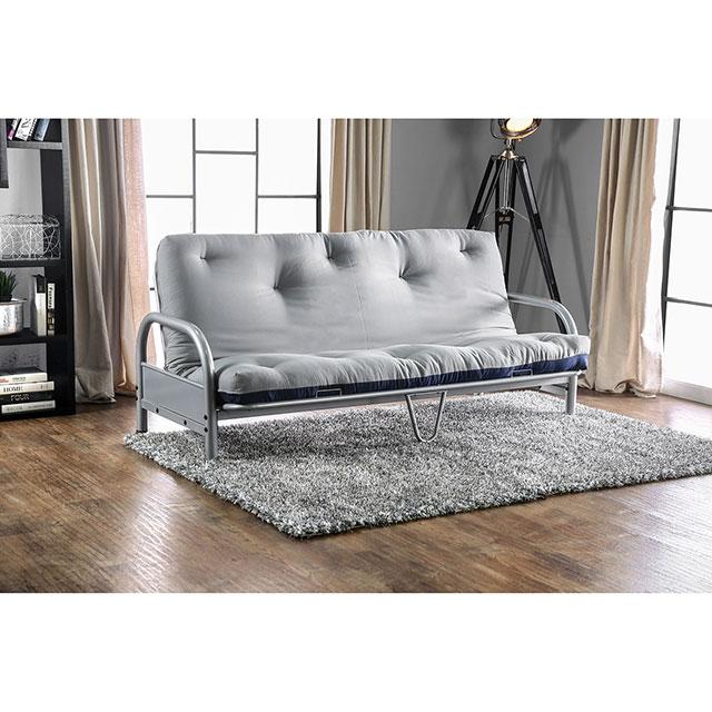 Aksel Black/Red Futon Mattress, Black, Red & Gray - Carl's Furniture (Garden City, KS)