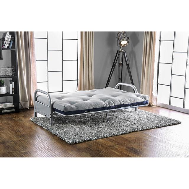 Aksel Black/Red Futon Mattress, Black, Red & Gray - Carl's Furniture (Garden City, KS)