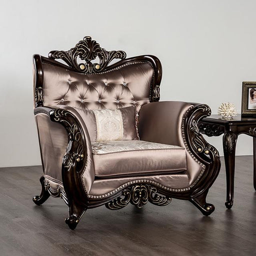 Albacete Chair Cherry & Campage - Carl's Furniture (Garden City, KS)