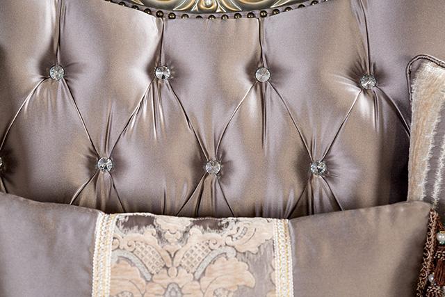 Albacete Sofa Campage & Walnut - Carl's Furniture (Garden City, KS)