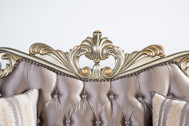 Albacete Sofa Campage & Walnut - Carl's Furniture (Garden City, KS)