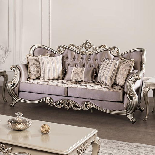 Albacete Sofa Campage & Walnut - Carl's Furniture (Garden City, KS)