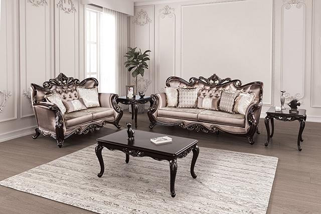 Albacete Sofa Campage & Walnut - Carl's Furniture (Garden City, KS)