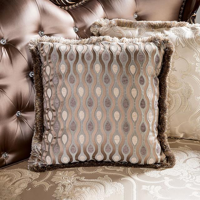 Albacete Sofa Campage & Walnut - Carl's Furniture (Garden City, KS)
