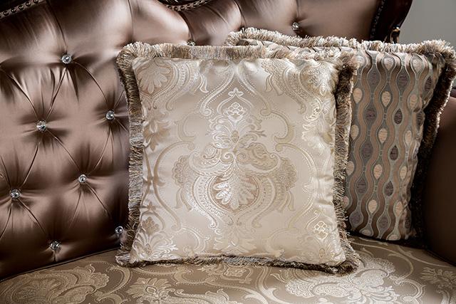 Albacete Sofa Campage & Walnut - Carl's Furniture (Garden City, KS)