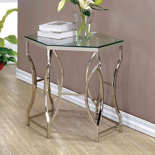 ZOLA Chrome End Table - Carl's Furniture (Garden City, KS)