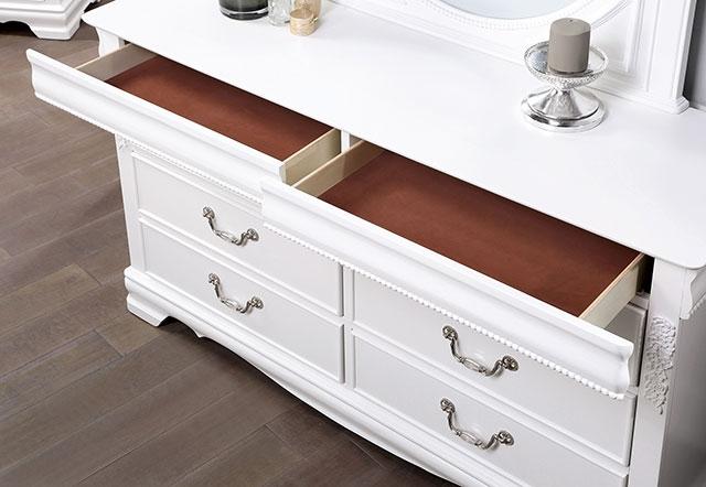 ALECIA Dresser, White - Carl's Furniture (Garden City, KS)