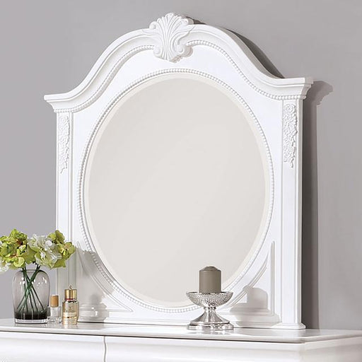 ALECIA Mirror, White - Carl's Furniture (Garden City, KS)
