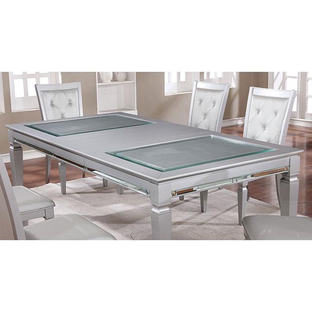 Alena Silver Dining Table - Carl's Furniture (Garden City, KS)