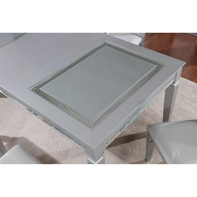 Alena Silver Dining Table - Carl's Furniture (Garden City, KS)
